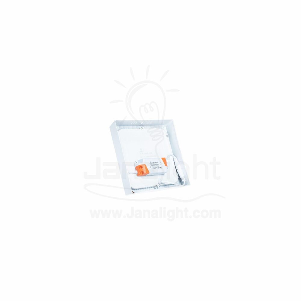 سبوت بانيل 12 وات لطش مربع ابيض جنى لايت panel spotlight 12 watt square white